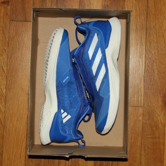 Adidas Avacourt Tennis Shoes Women 7.5 Bright Royal Blue White - Picture 7 of 7